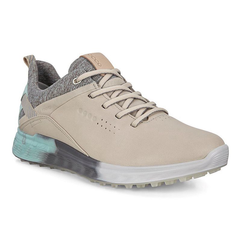 Zapatillas Gore Tex Ecco W Golf S-Three Para Mujer,Beige,031827-ODM